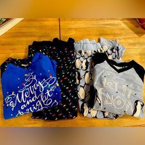 Kids Lularoe Pajama Sets. Two pairs